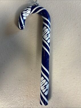 Indianapolis Colts NFL Candy Cane Christmas Ornament Forever Collectibles
